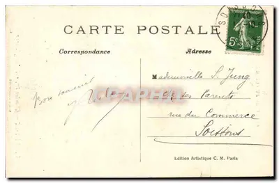 Cesarz Karol I, król Anglii — Muzeum Louwra — Szkoła Flamandzka — C. M. — Rewers
