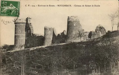 Moulineaux - Castelo de Robert le Diable — C.V. 754, editor Postes