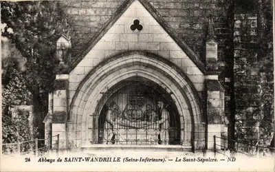 Abadia de SAINT-WANDRILLE (Seine-Inférieure) — O Santo Sepulcro — ND