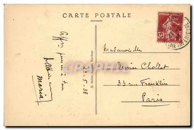 Tancarville (S.-Inf.) — A Pierre-Gant e a Torre do Castelo do XVᵉ s. — E. Melet, Harfleur — Verso