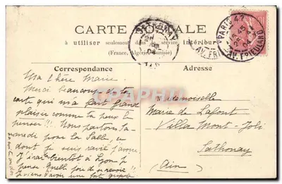Paryż — Mały Pałac — L.J. & Cie, Angoulême-Paryż, nr 177 Boulepard — Rewers