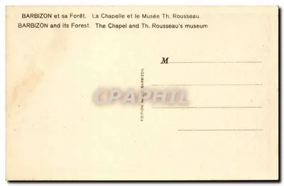 Barbizon i jego Las — Katedra i Muzeum Th. Rousseau — Wydawnictwo Matio Barbizon — Rewers