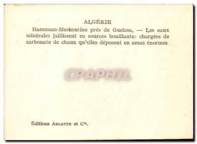 Hammam-Meskoutine vicino a Guelma — Le acque minerali zampillano da sorgenti bollenti — Verso