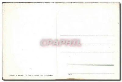 Radium-Solbad Kreuznach — Nahebrücke e Kauzenberg — Fotografia e Editora: Ph. Doet & Söhne, Bad Kreuznach, n° 28118 — Verso
