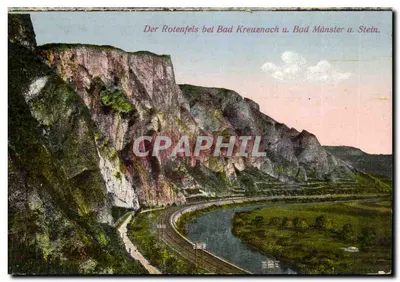 O Rotenfels perto de Bad Kreuznach e Bad Münster a. Stein — Fotografia e Editora Ph. Does & Böhne, Bad Kreuznach, n° 218