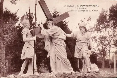 Calvário de Pontchâteau — 6ª Estação: Jesus carregando sua cruz — J. Nozais, Nantes
