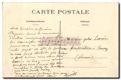 Montreville-Bellay — A Entrada do Moalin — Dando-Berry, Londun - 486 — Verso