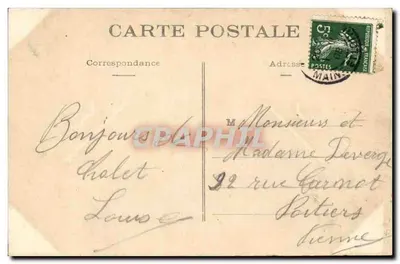 Cholet — vista panorâmica e monumentos — editor não visível — Verso