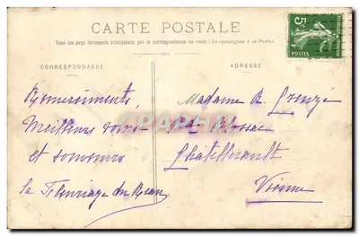 St-Georges-sur-Loire — Castelo de Serrant — Coleção L. B. — Verso