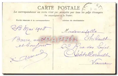 Coiffe de Chalonnes-sur-Loire — Resposta embaraçosa — Bétoitique Dugas et Cie, Nantes — Verso