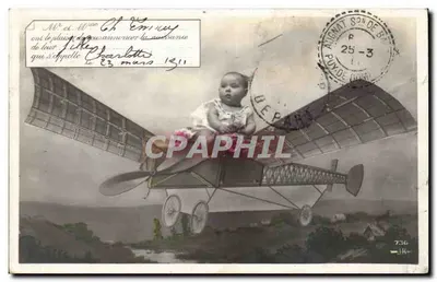 Recém-nascida Charlotte — Criança em um avião — 736