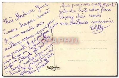 Zimowy krajobraz z dwoma ptakami — Photocéphon, n°314 — Rewers