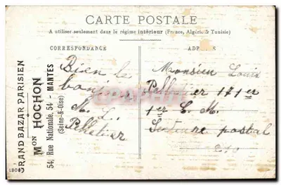 Geranium — Beauxé trwały — Duży Bazar Paryski — Rewers