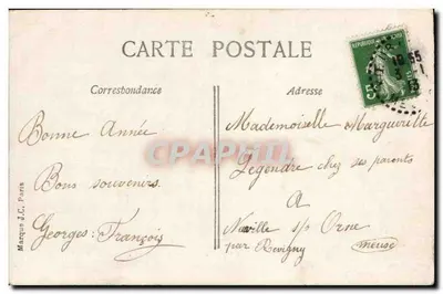 Man met roos — J.C. Parijs — n° 103 — Achterkant