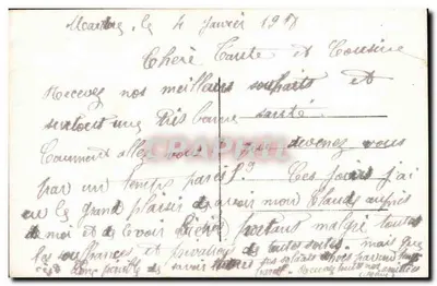 Duas jovens — Feliz Ano Novo — Monsoto EMB n°303 — Verso