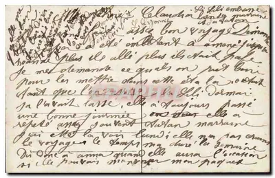 Kleine Mädchen mit einem Schild — 'Gros mimi marraine' — Lili Léonéy, n° 820 — Rückseite