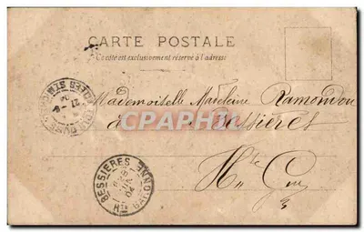 Cléo de Mérode — Ritratto di profilo — Reutlinger Paris, serie SIP 68 — Verso