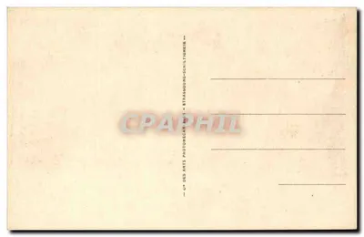 Zamek w Saint-Cloud — Reprodukcja sztuki z 1730 — wydawca ND, nr 26 — Rewers