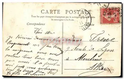 Lourouer-Saint-Laurent (Indre) — O Castelo de Ars — Coleção E. C., Châteauroux — Verso