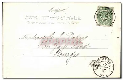 La Châtre — Velhas casas de madeira — Editor não identificado, número de série não visível — Verso