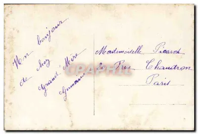 Flores de orquídeas — cena de floresta com cervos — Furia 1871 — Verso