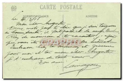 Corcieux (Vosges) — Vista geral — Rua do Hotel de Ville e Estrada de Granges — Ad. Weilek, Saint-Dié, n° 8275 — Verso