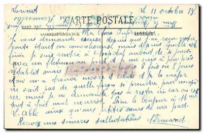 Dois crianças em trajes bretones de Quimperlé — LL. n° 57 — Verso