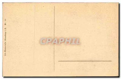 Ruina Giersberg z Rappoltsweiler Rheinebene i Schwarzwald — Jul. Minnis & Co. Strassburg, Nr. 20 — Rewers