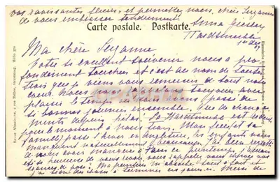 Andlau — widok panoramiczny z gór — wydawca nieznany — Rewers