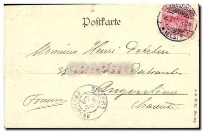 Strasbourg — Münsteruhr (zegar katedralny) — wydanie Strassburg, nr 3502 — Rewers