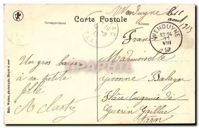 Duinbergen. Katedra — Belgia — Wydawca Weber, fototyp, Heyst / morze — Rewers