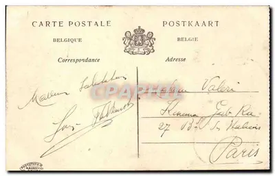 Bawilon w Antwerpii — Wystawa w Gandzie 1910 — Fototypia M. Marcovici — Rewers