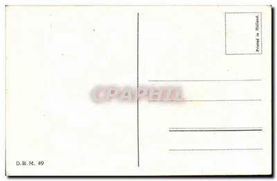 Padre che torna a casa (Marken) — scena del ritorno di un padre in barca — editore D.B.M. 49 — Verso