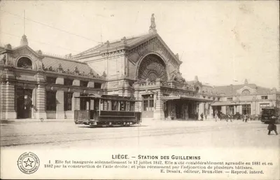 Liège — Station des Guillemins — E. Desaix, éditeur, Bruxelles — Reprod. Interd.