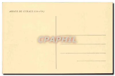 Abpia Cîteaux (Côte-d'Or) — Ogólny widok — Rewers