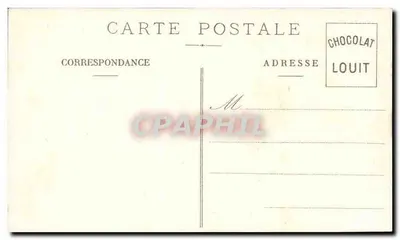 Castelo de Bourbilly — Côte-d'Or, feudal XIIIº século — editado para o Chocolat-Louit — Verso