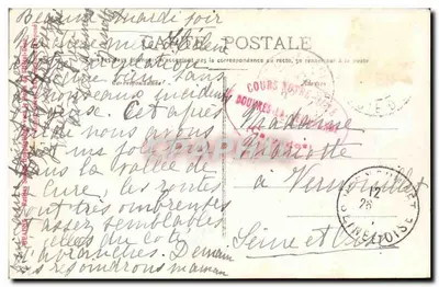 Dois crianças em traje de anjo — Boudres-la-Neuve, França — Carte postale — Verso