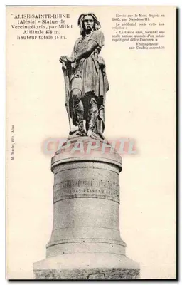 एलिस-सेंट-रेन - वर्सिंगेटोरिक्स की प्रतिमा द्वारा मिलेट - एम. मार्बेट, प्रकाशक, एलिस