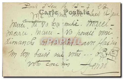 Zamek w Chantilly — Widok z Vertugadin — JND Fot. nr 120 — Rewers