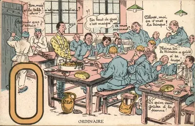 Soldados em cantina — cena humorística — P. Gavion, n° 9019