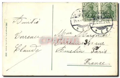 Baden-Baden - Der Waldsee — wydawca 1902 Biergeli & Co. nr 1610 — Rewers