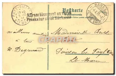 Basel. Święta Margareta. — Widok na kościoł na wzgórzu — wydawca nieznany, numer serii nieczytelny — Rewers
