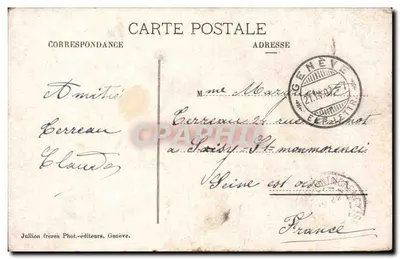 Bellegarde — A perda do Ródano — J. J. 2721 — Verso