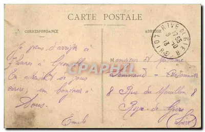 Grenoble - Vista geral e a Cadeia dos Alpes - E.R. — Verso