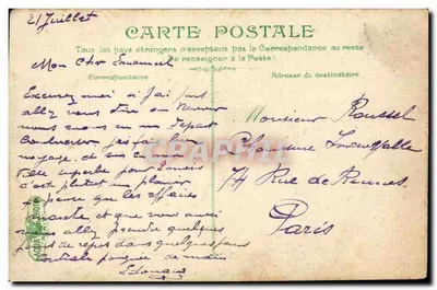 Plaża w godzinie kąpieli — Étretat — Wydawca L. C. (n° 2206) — Rewers