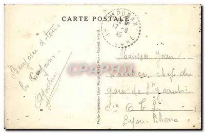 Empurany (Ardèche) — Ogólny widok centrum — Lémis, n° 10560 — Rewers