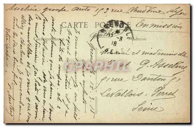 ग्रेनोबल — सामान्य दृश्य, कोर्स बेरियात के पास और माउंट मूशेरोट, ऊंचाई 1906 मीटर — बी. एफ., पेरिस — पीछे