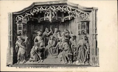 Rétable de Fromentières (Marne) — Le Couronnement d'Epines — Phototypie Baumannière, Paris