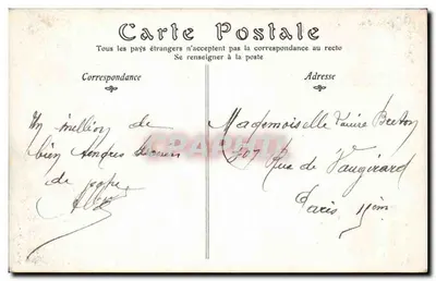 Przed powtórzeniem — Salony 1908 — autor U. Caputo — Rewers