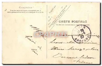 Boulogne-sur-Mer — Os Jardins do Casino — Editor desconhecido, número de série não visível — Verso